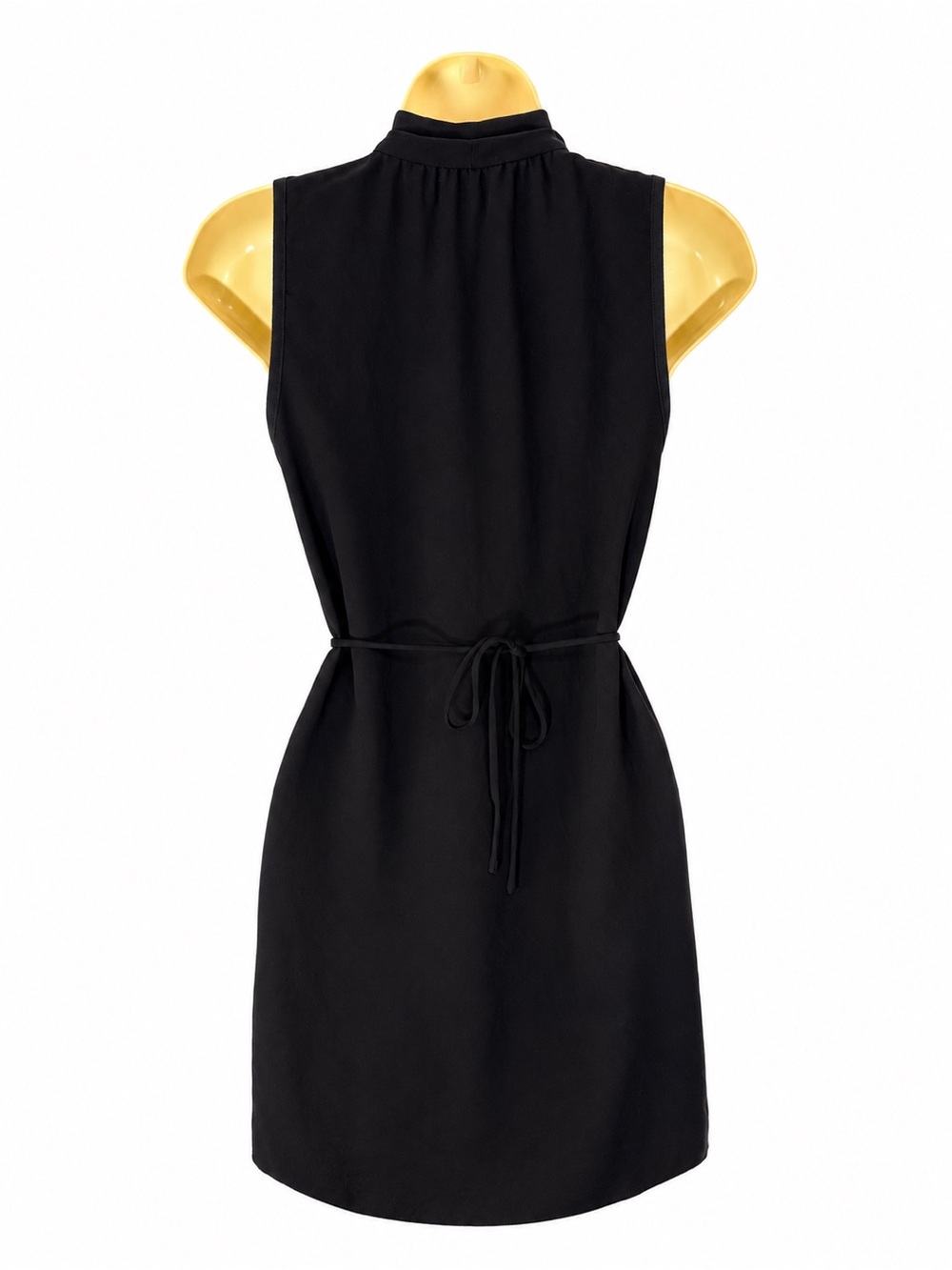 Aritzia Wilfred Sabine Dress Black Cowl Neck Tie Waist Pocket Dress XS - Picture 3 of 9